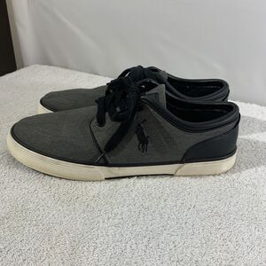 Polo Ralph Lauren Faxon Low Sneaker Shoes Men’s Size 10 Gray